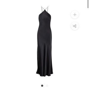 DANNIJO
BLACK EMBELLISHED HALTER MAXI. size SMALL. NWT!!